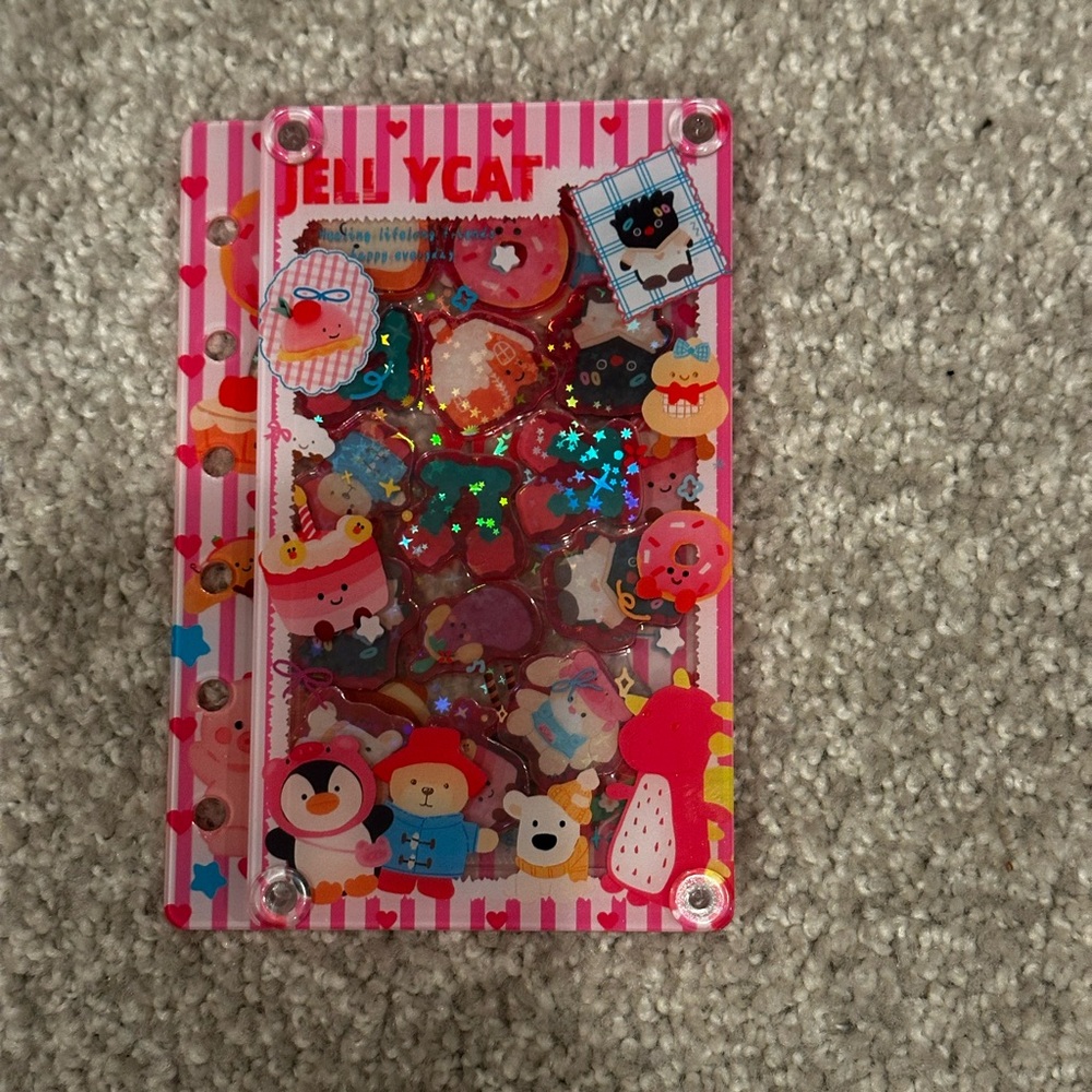 Jellycat Acrylic Shaker Small Notebook (A8)